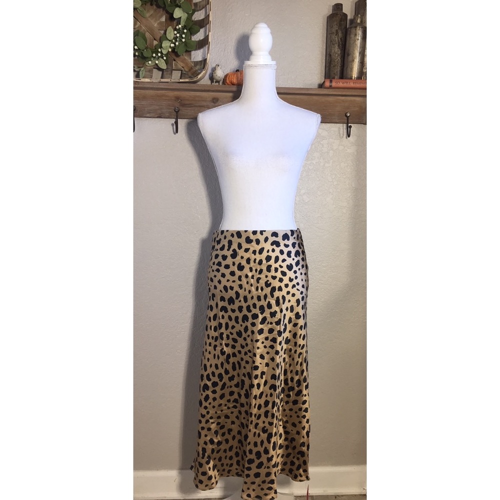 Realisation noami leopard print Midi Skirt 90s - Picture 1 of 5